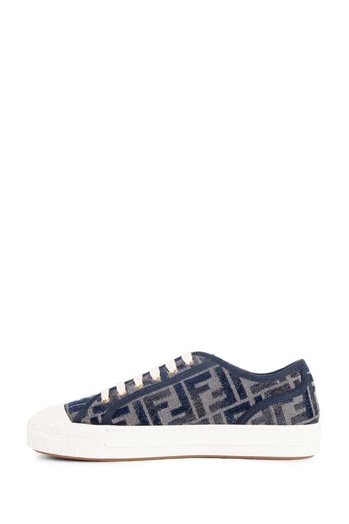 FENDI Domino Ff Denim Low-Tops Sneakers