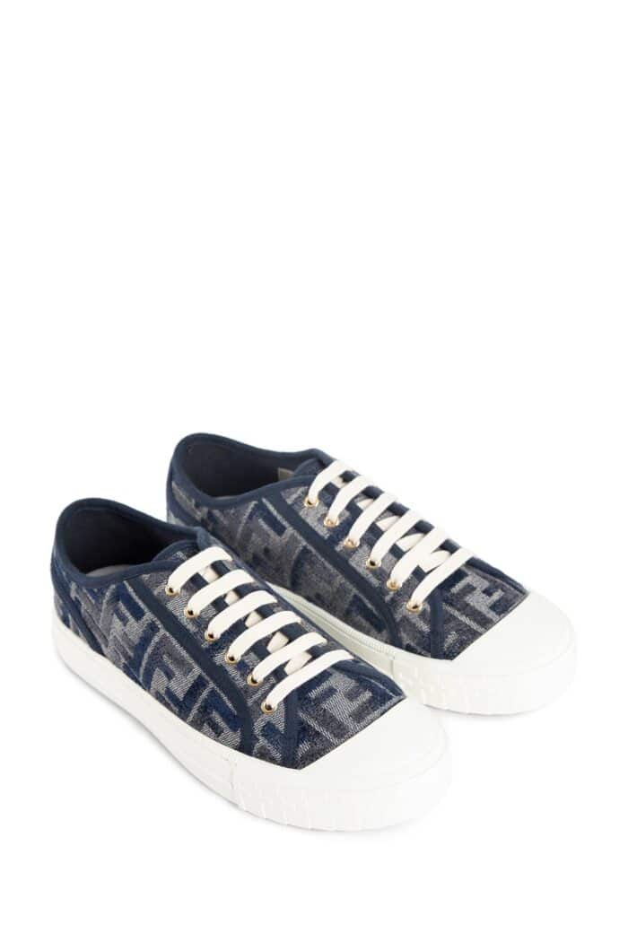 FENDI Domino Ff Denim Low-Tops Sneakers