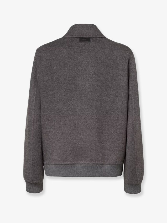 Fendi Double Wool Jacket With FF Detail