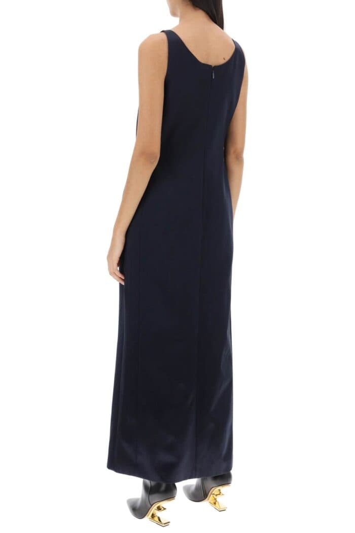 FENDI Draped Duchess Satin Dress