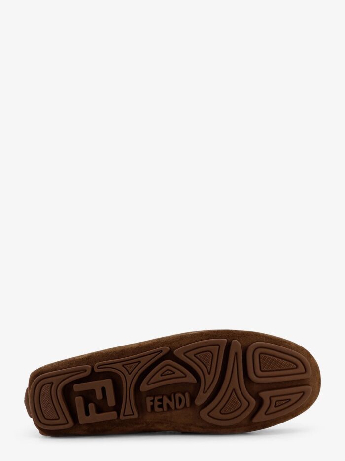 Fendi Driver Crosta Suede Loafers