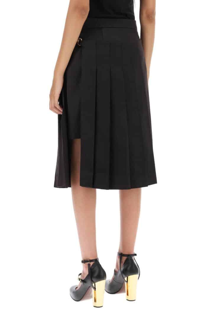 FENDI Duchesse Skirt With Pleated Panel