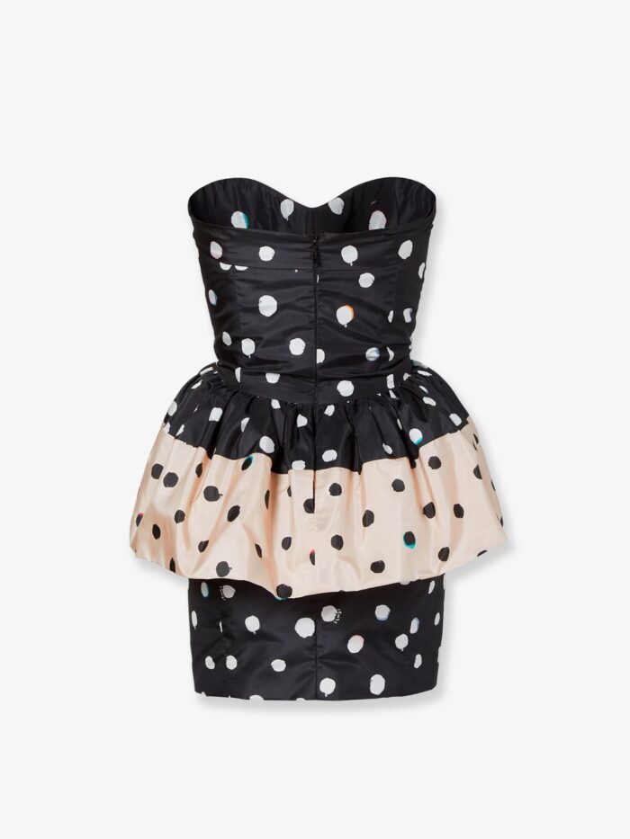 Fendi Falena Dots Taffeta' Bustier Dress