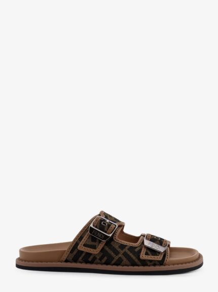 Fendi Feel Jacquard FF Fabric Sandals