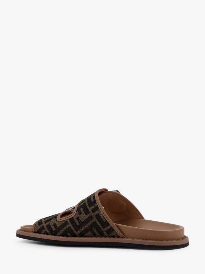 Fendi Feel Jacquard FF Fabric Sandals