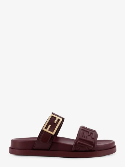 Fendi Feel Low Leather Sandals