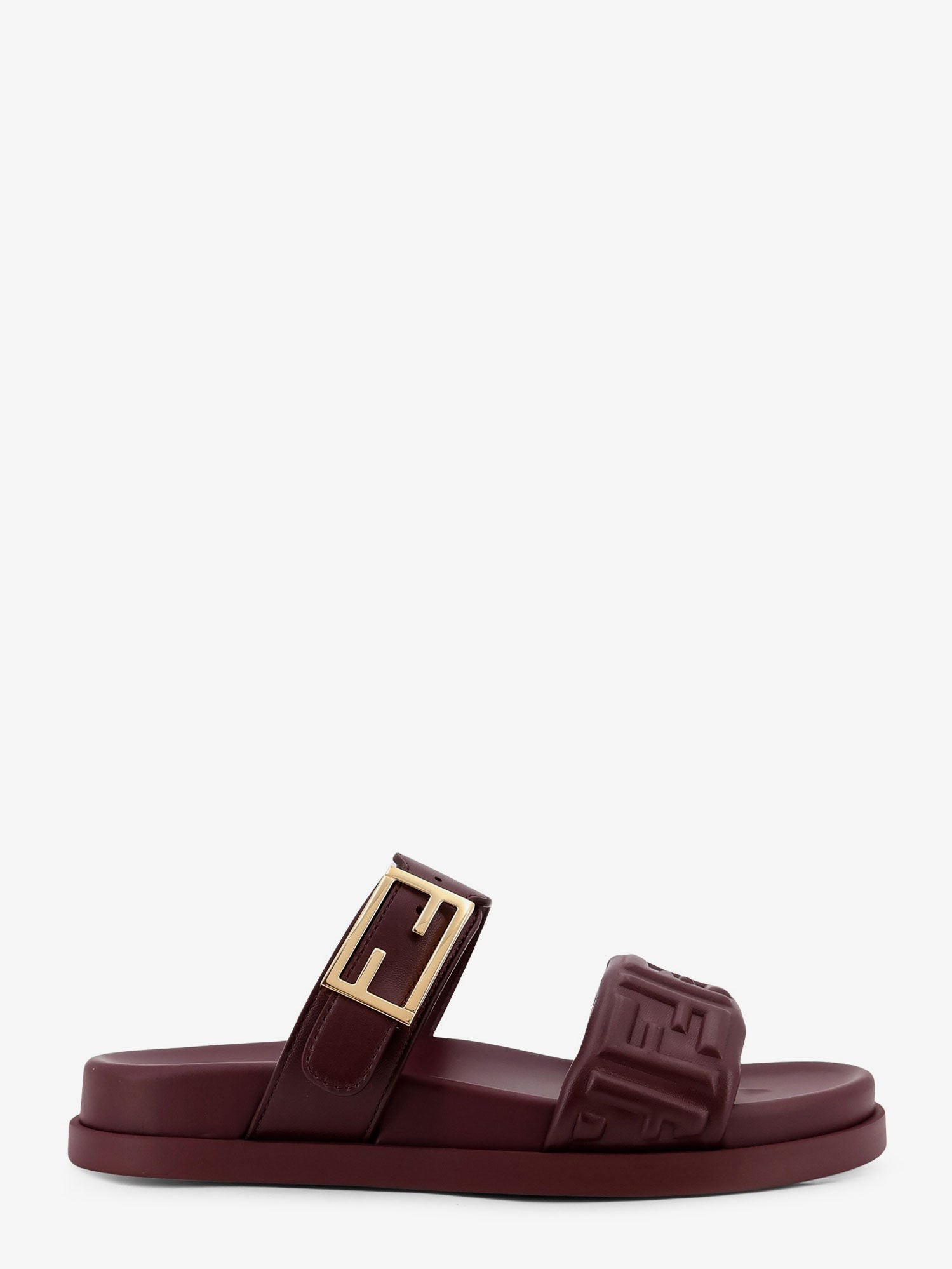 Fendi Feel Low Leather Sandals
