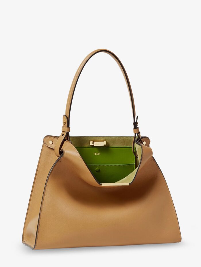 Fendi Fend Way Medium Leather Shoulder Bag With Contrasting Lining