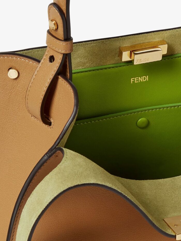 Fendi Fend Way Medium Leather Shoulder Bag With Contrasting Lining