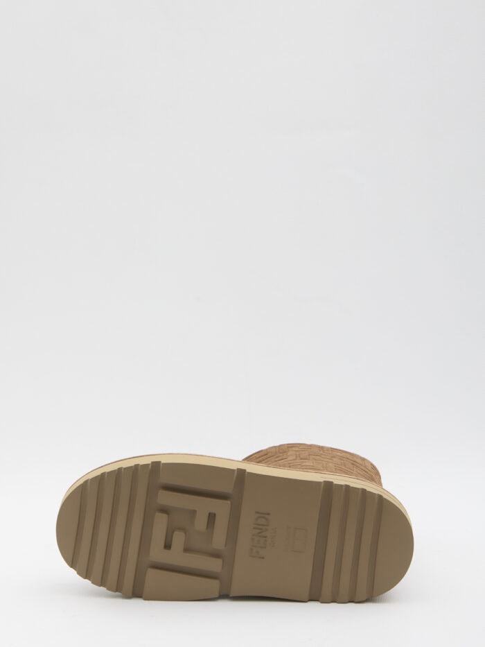 Fendi FF boots in suede