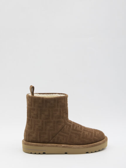 Fendi FF boots in suede