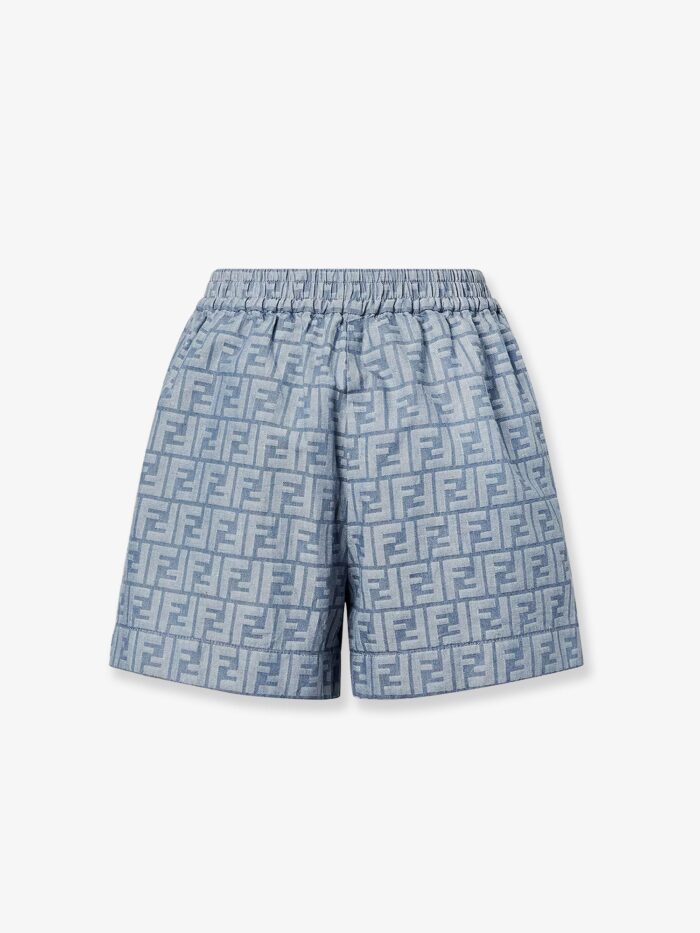 Fendi FF Cotton And Linen Shorts