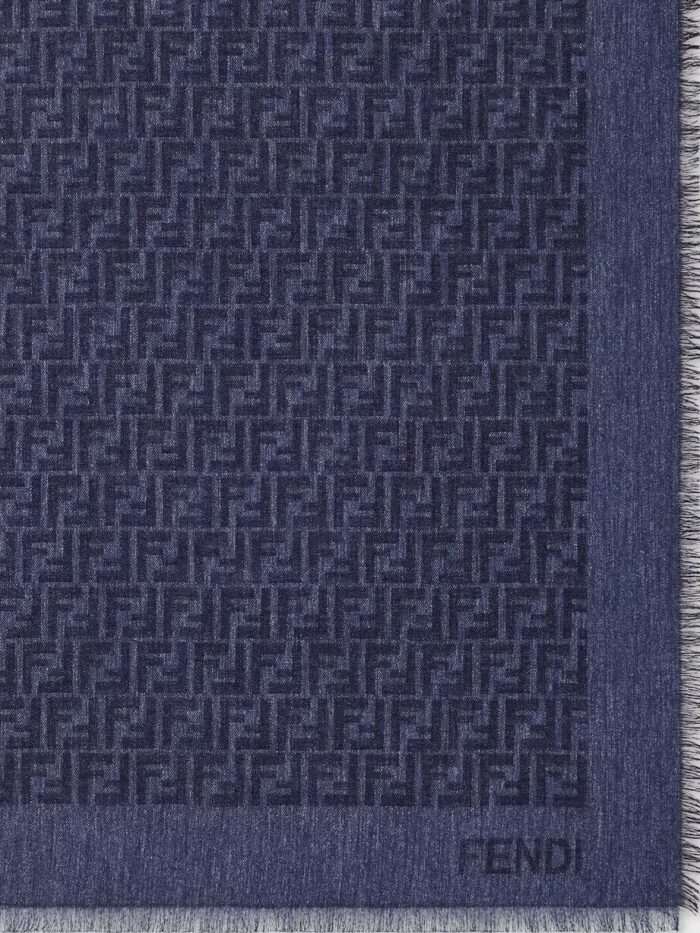 Fendi FF Cotton And Wool Shawl