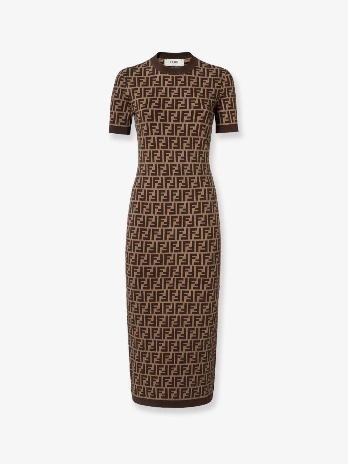 Fendi FF Cotton Blend Dress