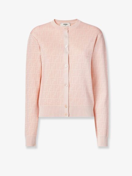 Fendi FF Denim Knit Cardigan