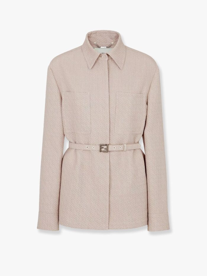 Fendi Ff Diagonal 3d Wool Blazer