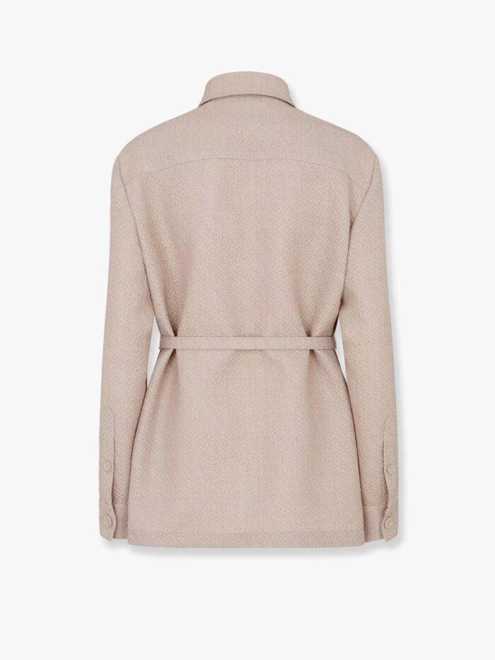 Fendi Ff Diagonal 3d Wool Blazer