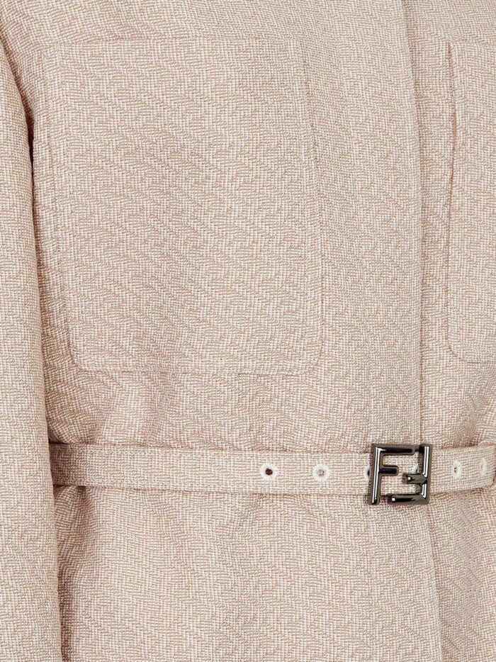 Fendi Ff Diagonal 3d Wool Blazer