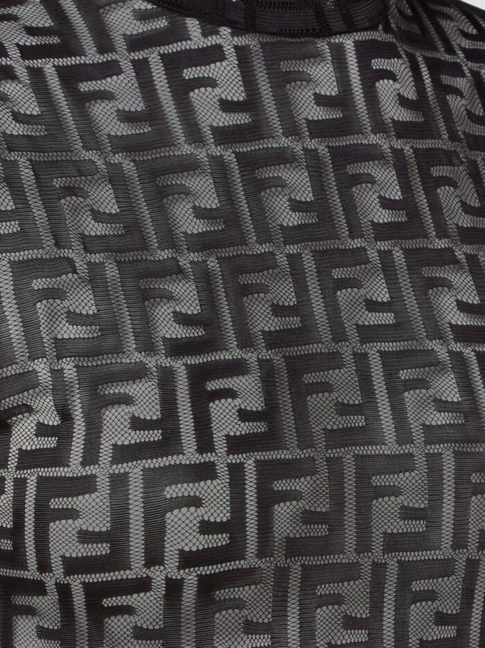 Fendi FF Embroidered Jersey Top