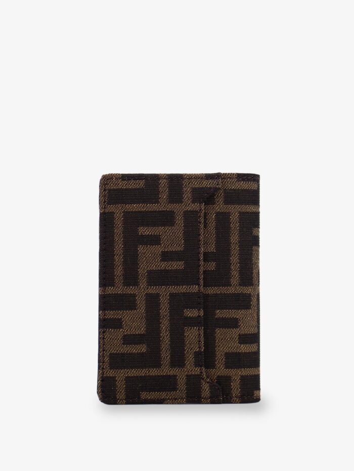 Fendi FF Fabric Card Holder With Front Logo
