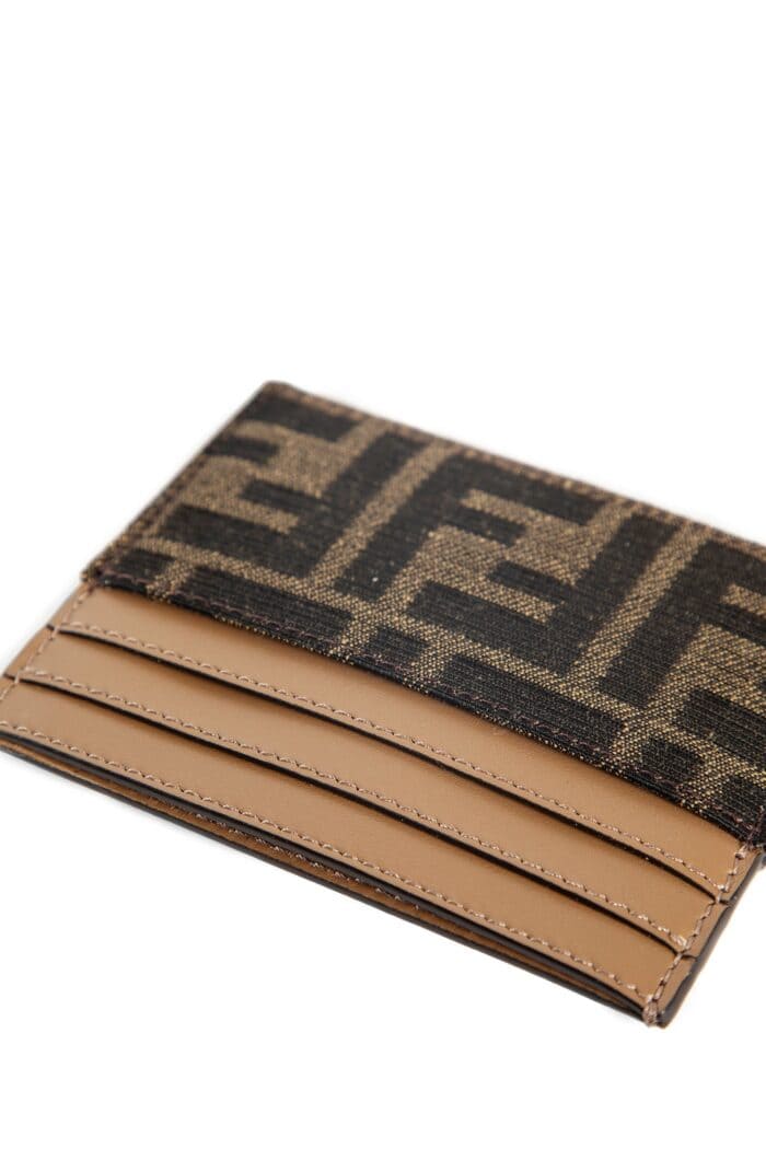 FENDI Ff Jacquard Diamond Card Holder