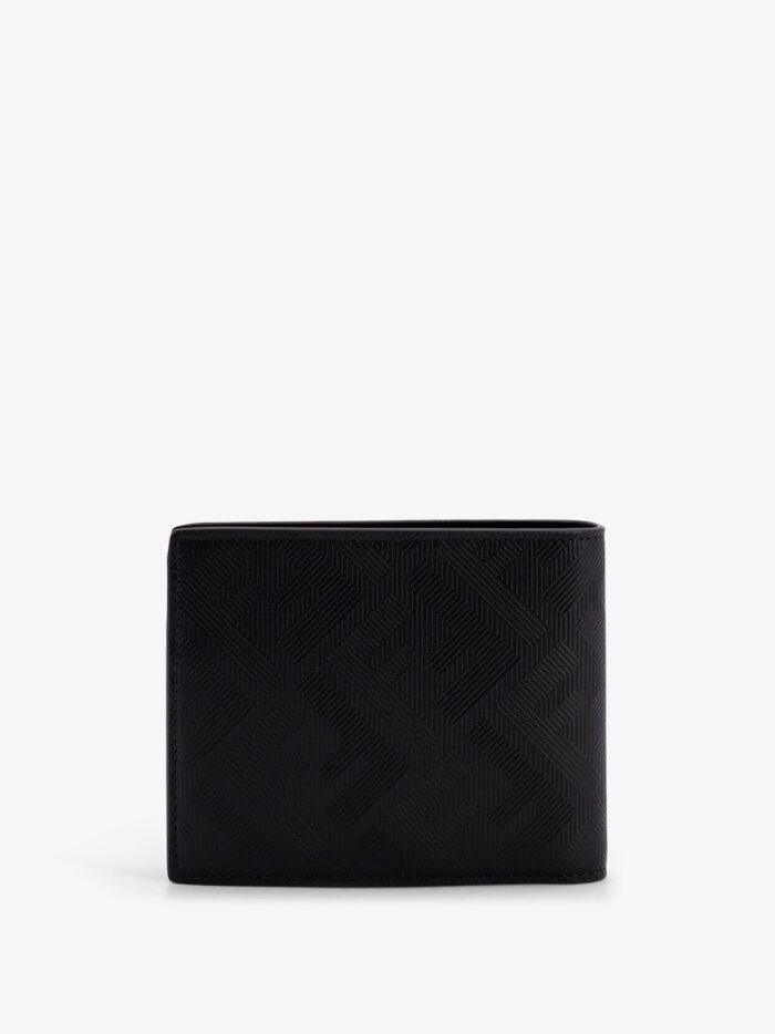 Fendi FF Jacquard Fabric And Leather Bifold Wallet