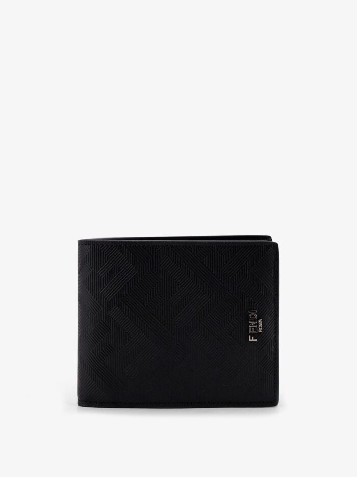 Fendi FF Jacquard Fabric And Leather Bifold Wallet