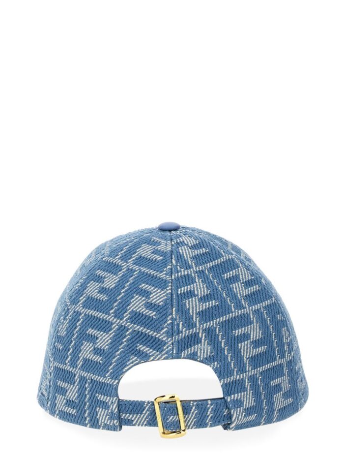 Fendi FF JACQUARD FABRIC BASEBALL HAT