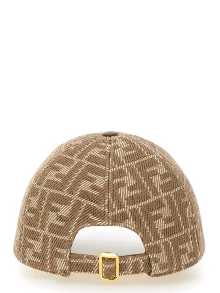 Fendi FF JACQUARD FABRIC BASEBALL HAT