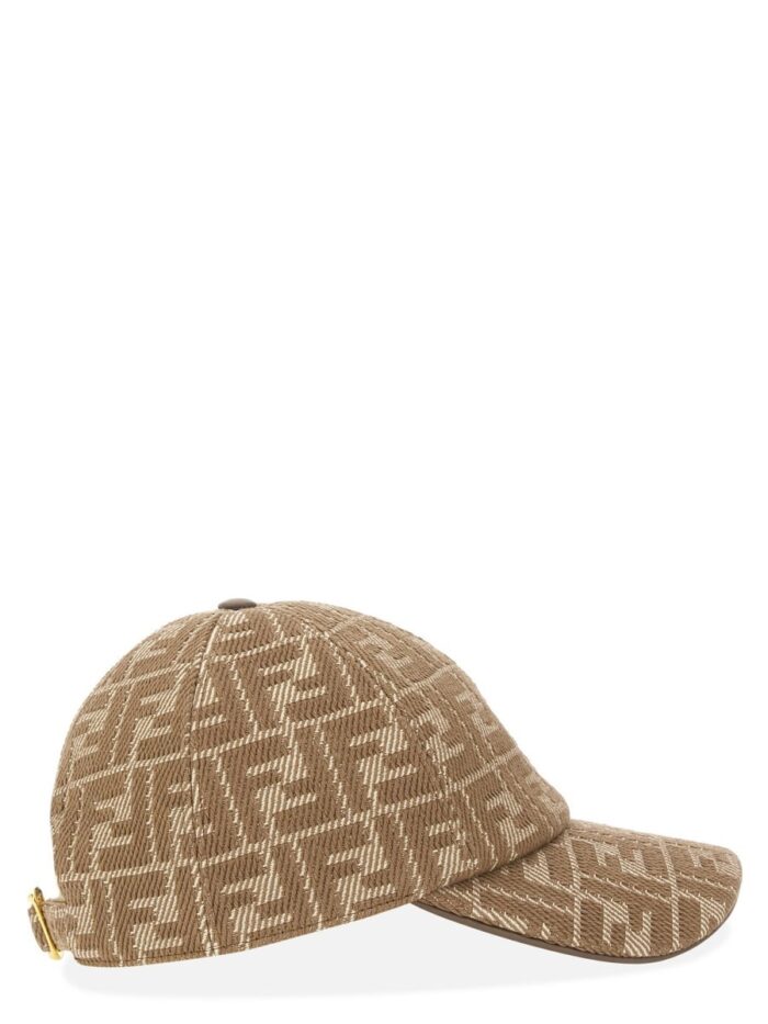 Fendi FF JACQUARD FABRIC BASEBALL HAT