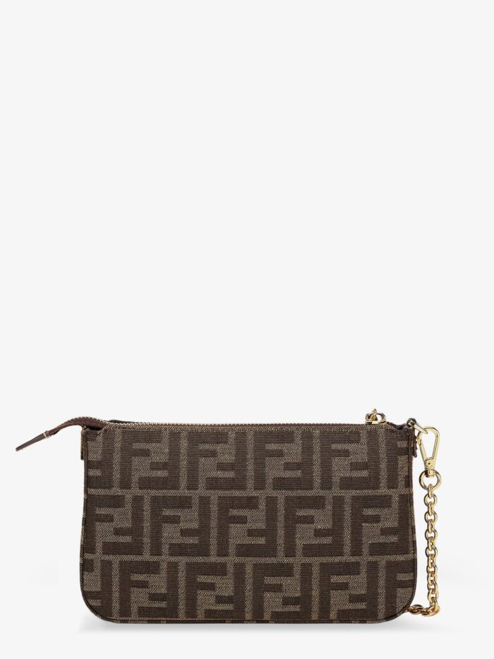 Fendi FF Jacquard Fabric Pouch Baguette