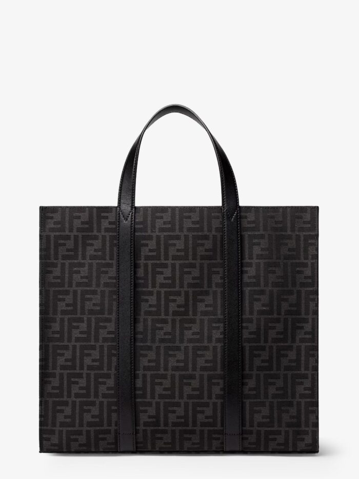 Fendi FF Jacquard Fabric Shopping Bag