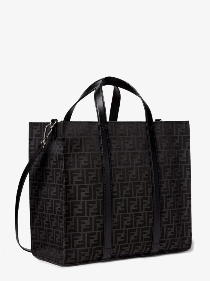 Fendi FF Jacquard Fabric Shopping Bag