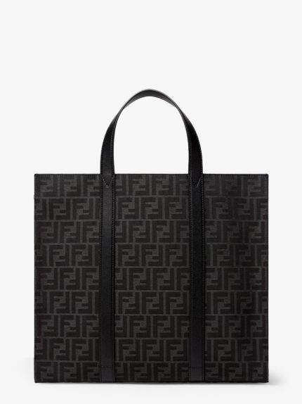 Fendi FF Jacquard Fabric Shopping Bag