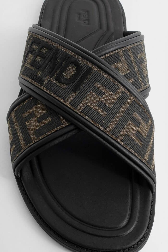 FENDI Ff Jacquard Slides