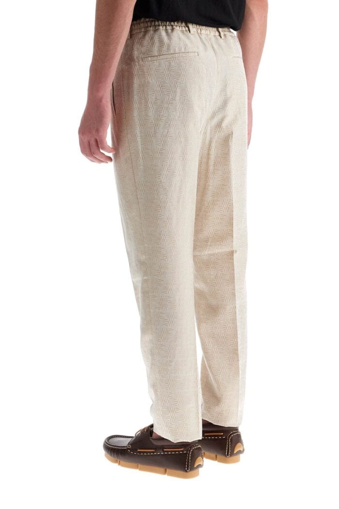 FENDI Ff Labyrinth Jacquard Pants In