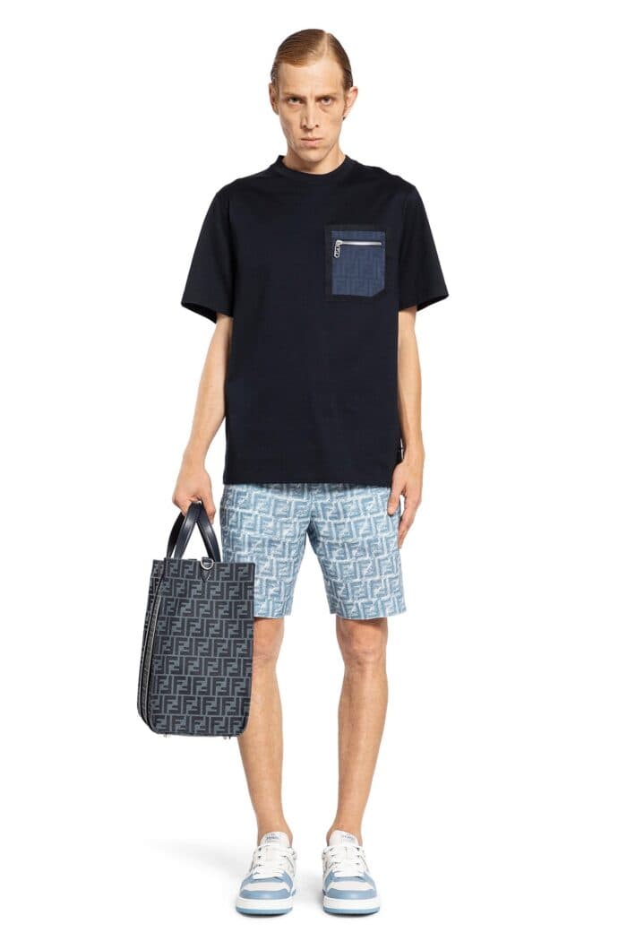 FENDI Ff Linen Shorts