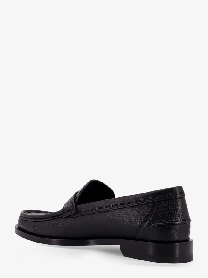 Fendi FF Metal Leather Loafers