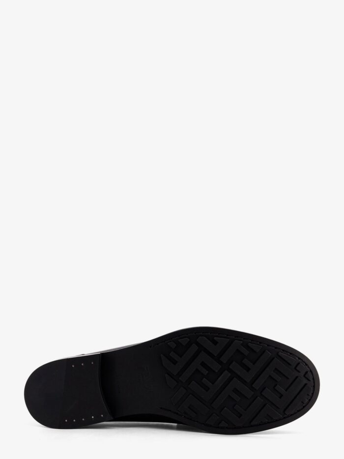 Fendi FF Metal Leather Loafers