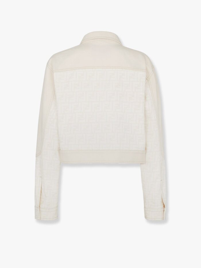 Fendi Ff Off White Denim Jacket