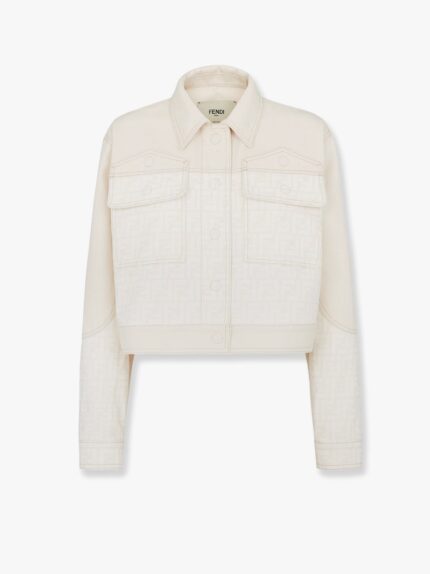 Fendi Ff Off White Denim Jacket