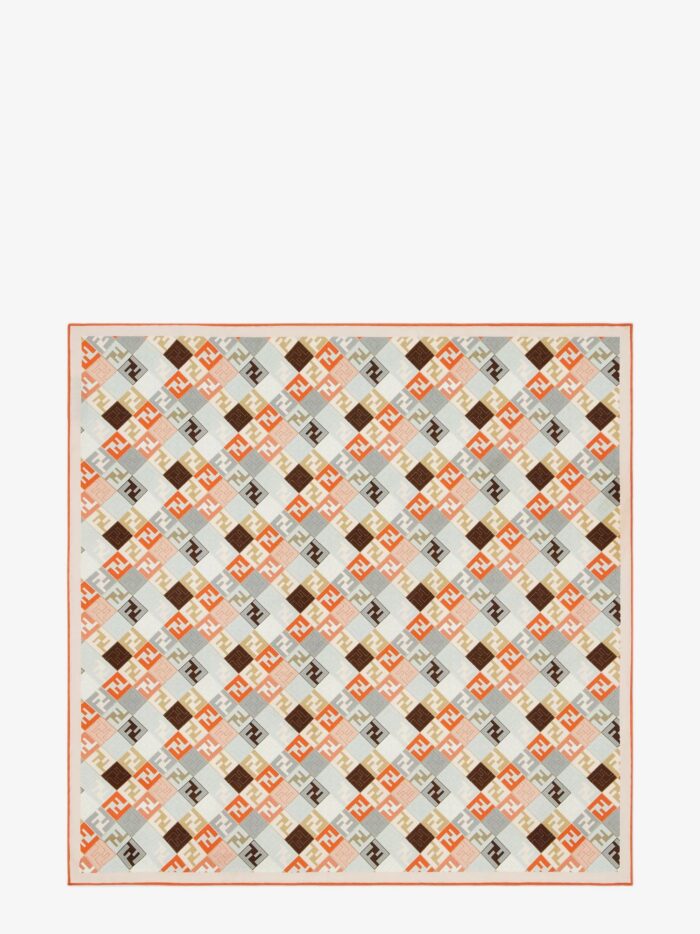 Fendi FF Organic Silk Twill Foulard