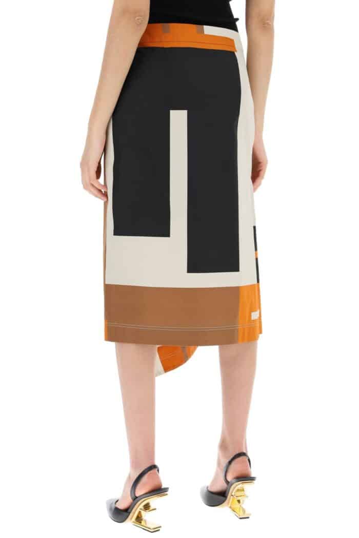 FENDI "ff Puzzle Midi Maxi Sk