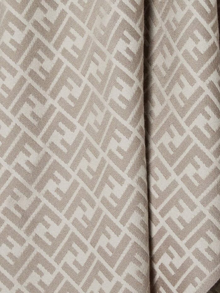 Fendi FF Silk And Wool Poncho