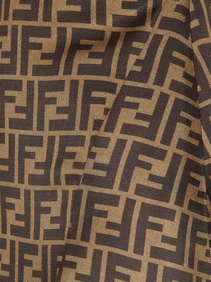 Fendi FF Silk Skirt