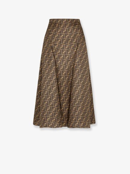 Fendi FF Silk Skirt