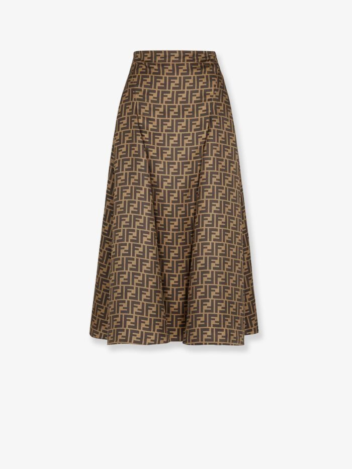 Fendi FF Silk Skirt
