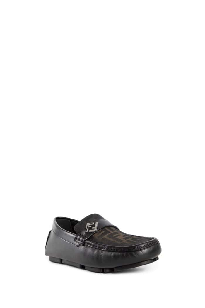 FENDI Ff Squared Drivers Loafers