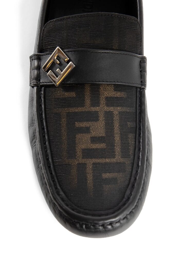 FENDI Ff Squared Drivers Loafers