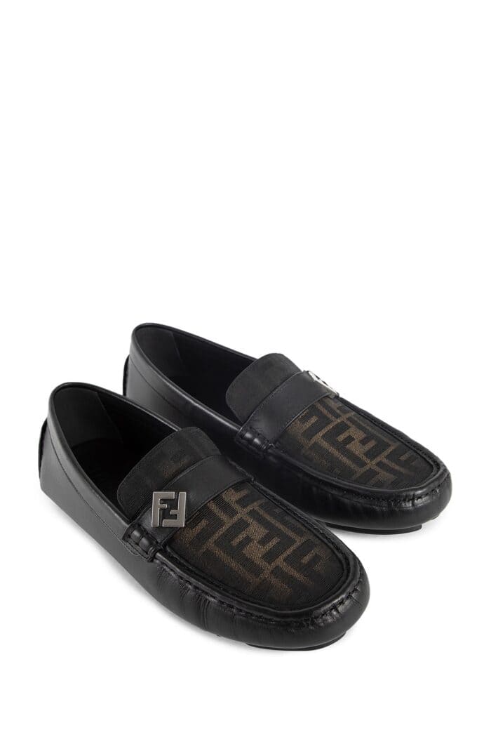 FENDI Ff Squared Drivers Loafers